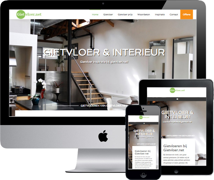 responsive wordpress website gietvloer.net