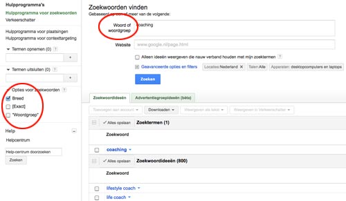kosten zoekwoorden adwords