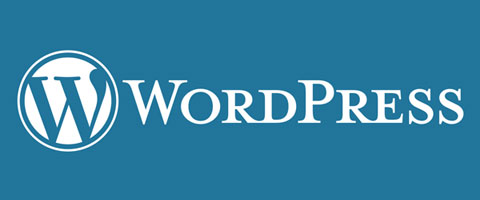 wordpress logo blauw