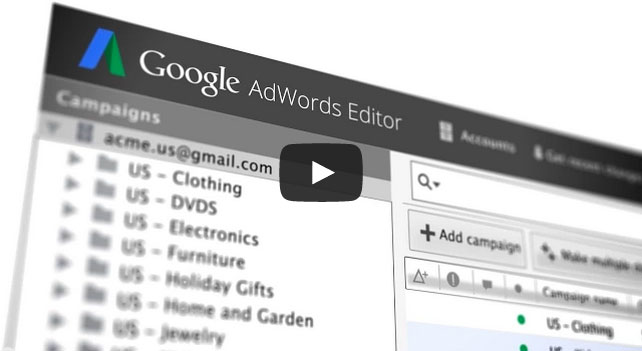 google adwords editor screenshot