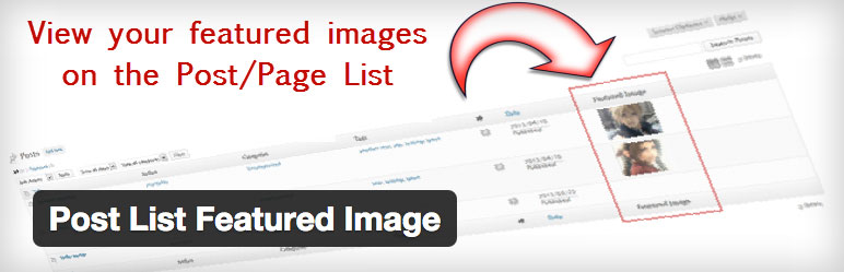 wordpress plugin post list featured image