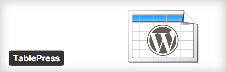 wordpress plugin tablepress
