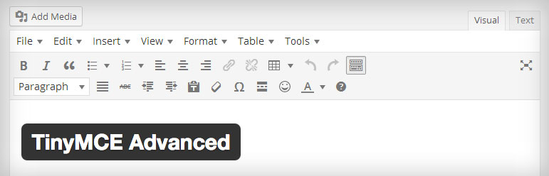 wordpress plugin tinymce advanced