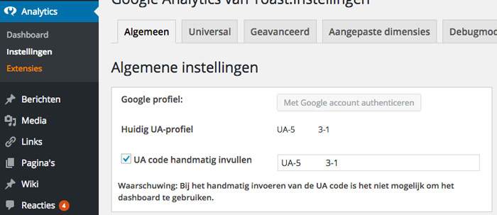 yoast google analytics