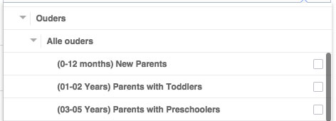 facebook doelgroep ouders