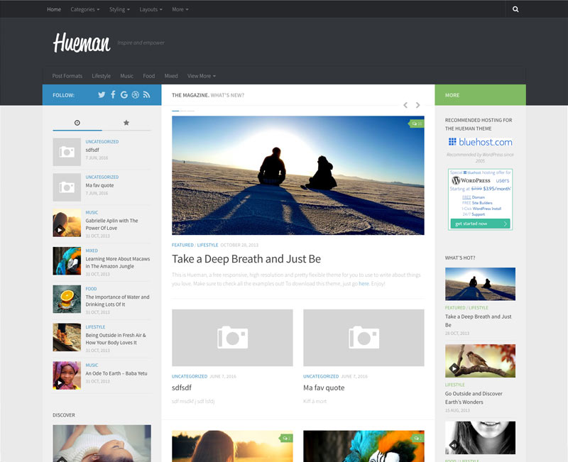 wordpress theme hueman