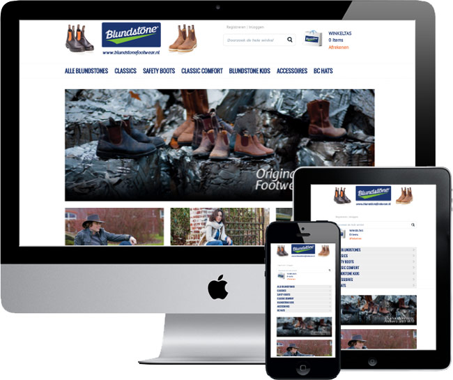 magento webshop blundstone footwear