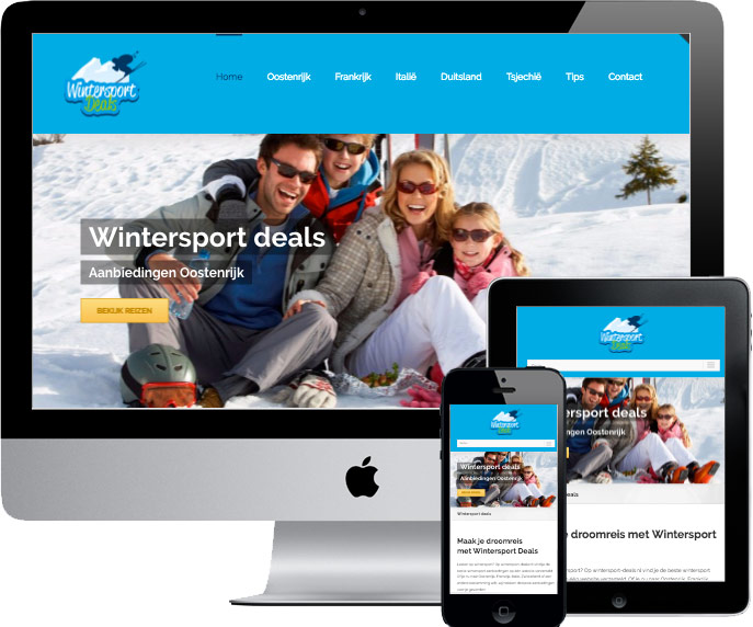wordpress website wintersport deals