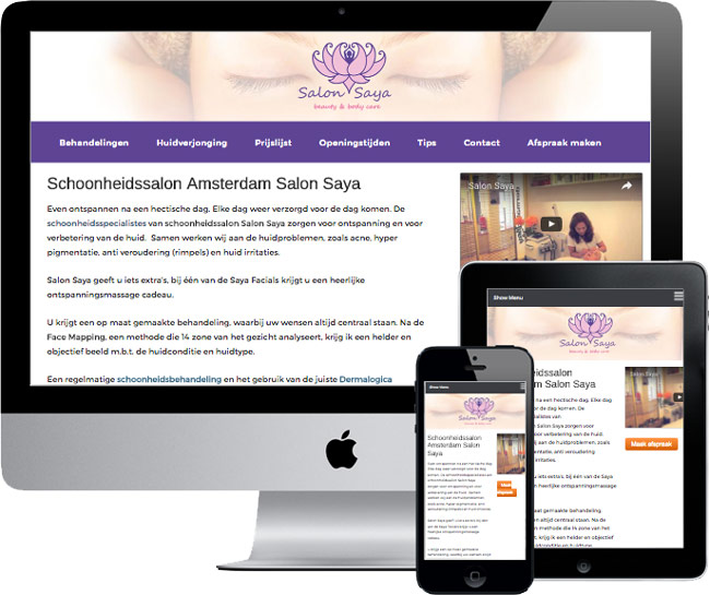 responsive wordpress website voorbeeld