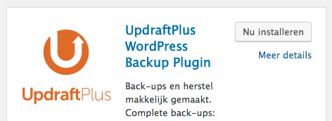 wordpress plugin updraftplus