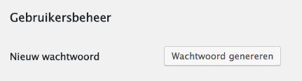 wordpress wachtwoord genereren