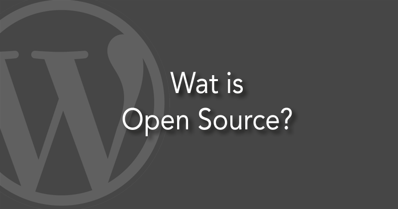 Wat is open source?