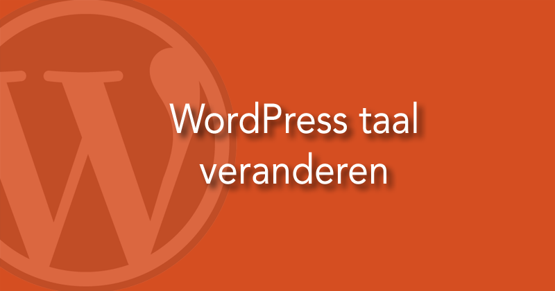 WordPress taal veranderen