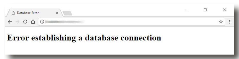 Error establishing database connection